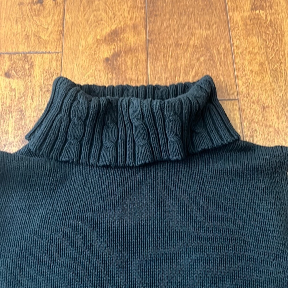 JLO by Jennifer Lopez Black Turtle Neck Vest Size M - Picture 9 of 9